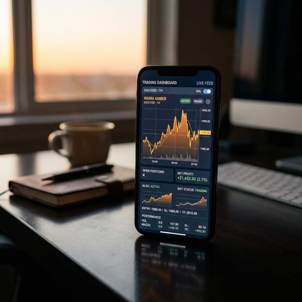 prinosvrh AI platforma za kripto trgovanje na pametnom telefonu